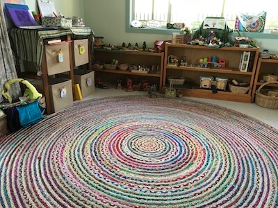 Indian rugs - chindi in a family day care